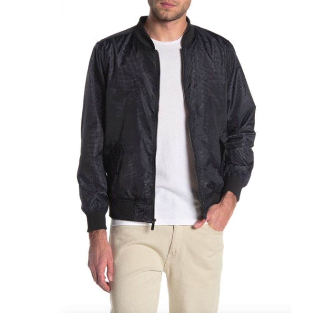 Sovereign Code Perforated Mesh Bomber Jacket